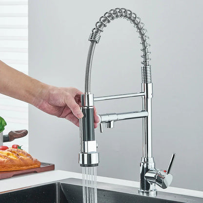 Vivolux | SpringFlow – Küchenarmatur mit Doppel-Auslauf