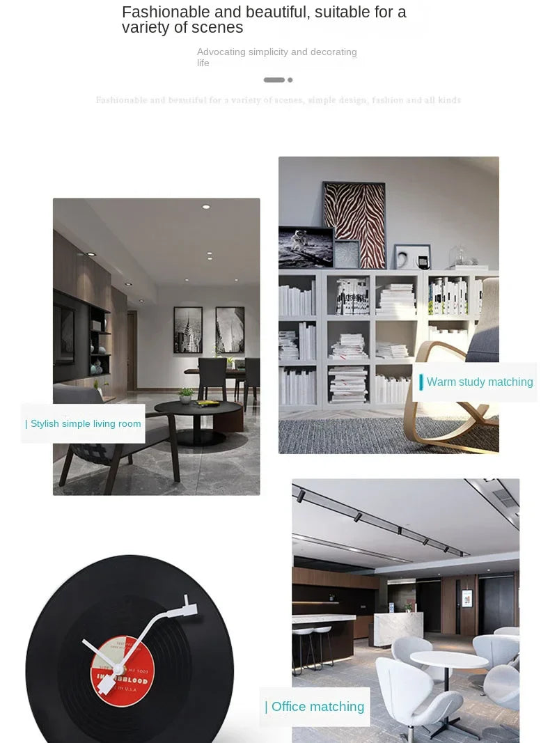Vivolux | Musical Vinyl Record Wall Clock
