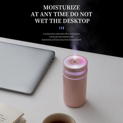 Vivolux | 250ML Tragbarer Auto-Luftbefeuchter - USB LED Ätherisches Öl Diffusor