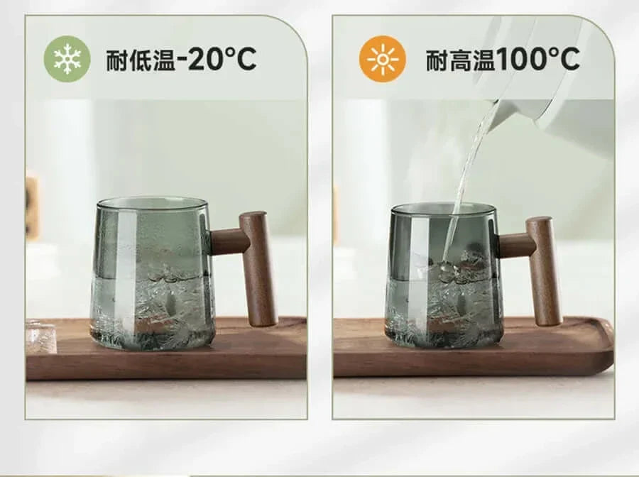 Vivolux | Ultramoderne Glas-Teetasse mit Filter und Deckel
