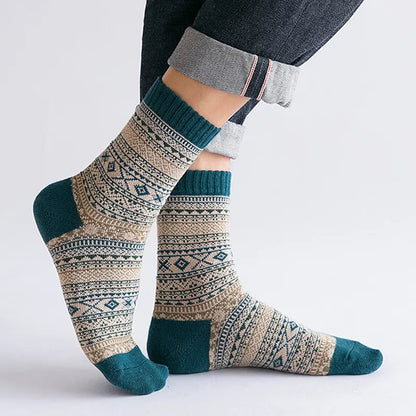 Wintersocken aus Schafwolle (5 Paar)