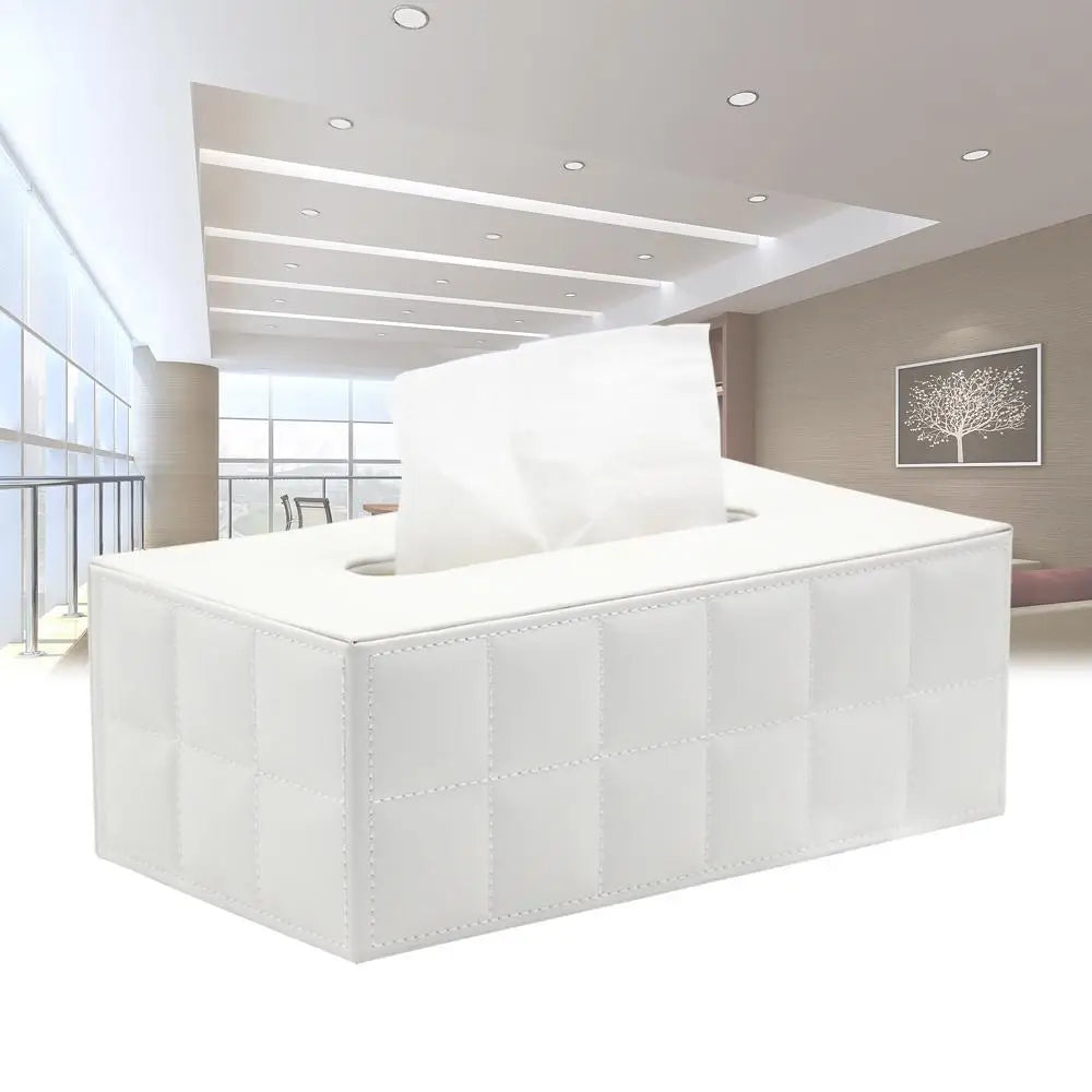 Vivolux | Moderner Taschentuchboxhalter Quadrat, Serviettenhalter Pumppapier Fallspender, Gesichtstuchboxabdeckung für Zuhause Badezimmer Bürotisch
