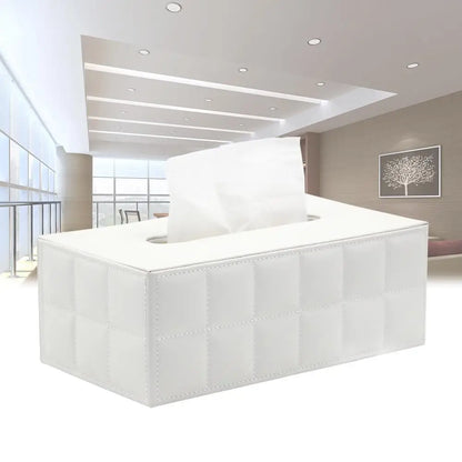 Vivolux | Moderner Taschentuchboxhalter Quadrat, Serviettenhalter Pumppapier Fallspender, Gesichtstuchboxabdeckung für Zuhause Badezimmer Bürotisch