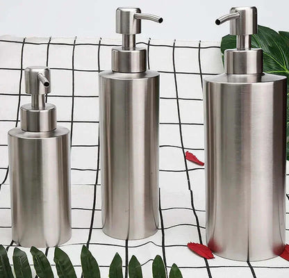 Vivolux | Eleganter Edelstahl Handpumpen Seifenspender 250ml/350ml/550ml