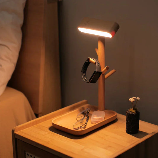 Vivolux | Elegante dimmbare Tischlampe mit Stauraum