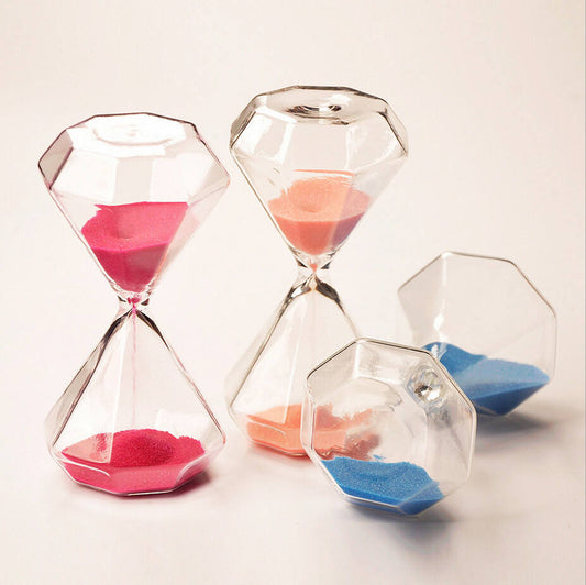 Vivolux | 5–60 Minuten Diamantsanduhr, Sanduhr, Sanduhr, Kindergeschenk, Sanduhr, Heimdekoration, erhältlich in mehreren Farboptionen
