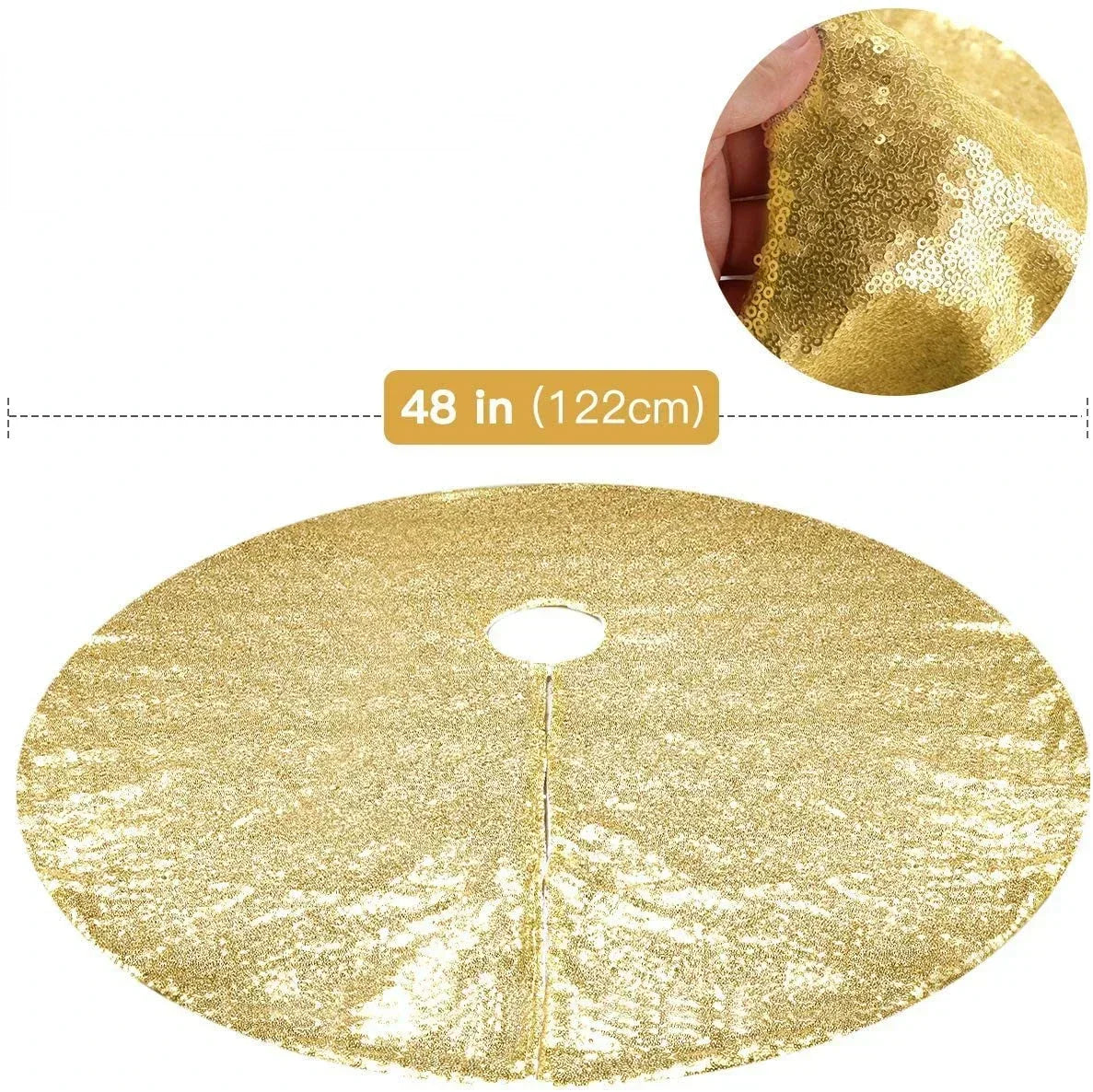 Funkelnde Weihnachtsbaumstämme