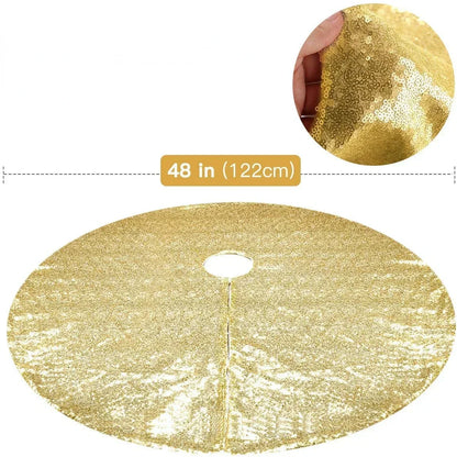 Funkelnde Weihnachtsbaumstämme