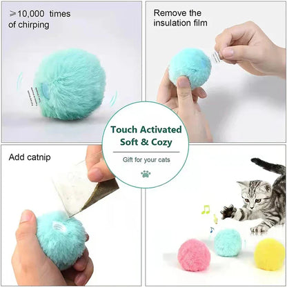 Vivolux | – intelligenter interaktiver Plüschball für Katzen | 1 kaufen, 1 gratis bekommen 🎁