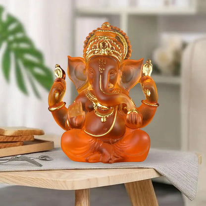 Vivolux | Seltene farbige semi-transparente Ganesh-Statuen für Glück in Ihrem Zuhause