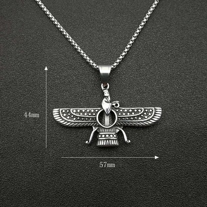 Vivolux | Zoroastrische Faravahar / Ahura Mazda Anhänger Halsketten