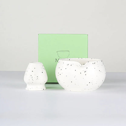Variant image for Keramische Matcha-Schüssel mit Ausguss – 13,5 x 7,5 cm, Ideal für die Zubereitung von Matcha-Tee im traditionellen Japanischen Stil-2