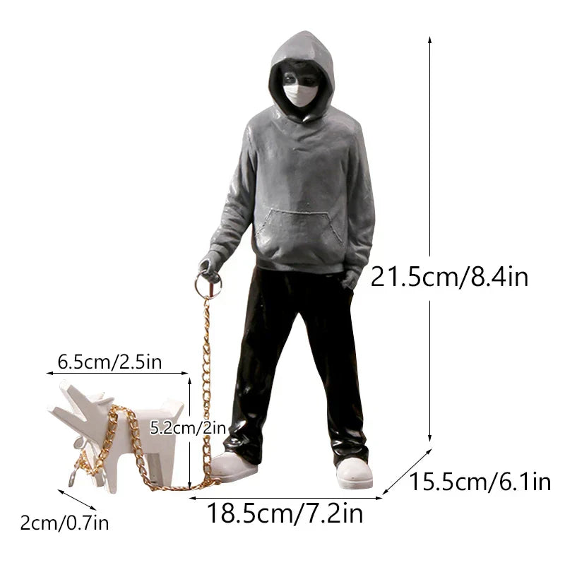 Vivolux | Artify Banksy Skulpturensammlung | Blume Werfer & Ballon Mädchen | Pop Art Figuren | Moderne Büro- & Heimdekoration