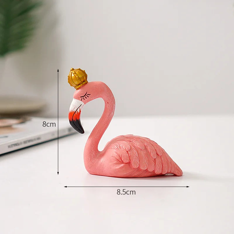 Vivolux | Nordic Flamingo Figurine Figure Statue Sculpture Living Room Office Wedding Party Ornaments Home Decor Decoration Accessories