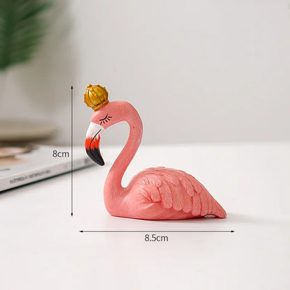 Vivolux | Nordic Flamingo Figurine Figure Statue Sculpture Living Room Office Wedding Party Ornaments Home Decor Decoration Accessories