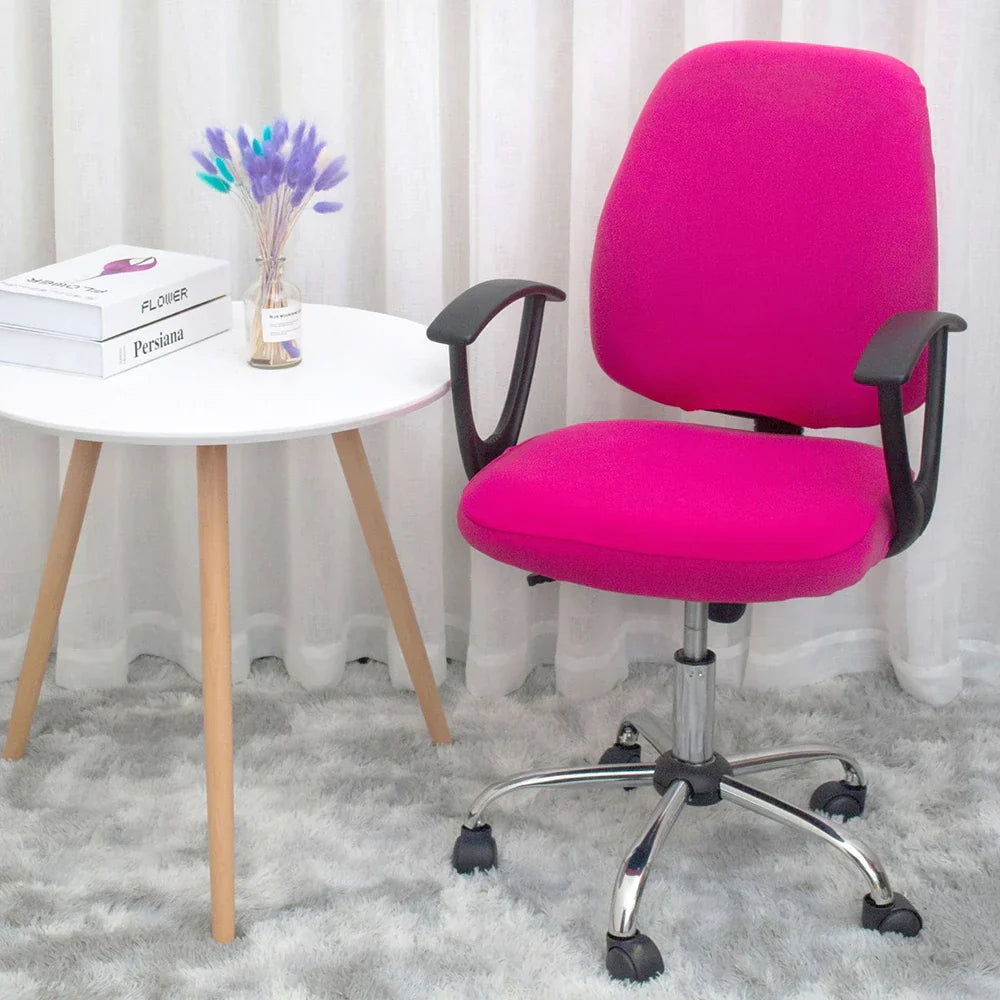Vivolux | 2-teilig Geteilte Büro Rose Stuhlhussen