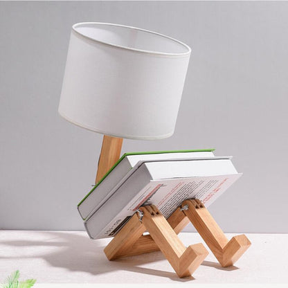 Vivolux | Robot Form Holz Tischlampe