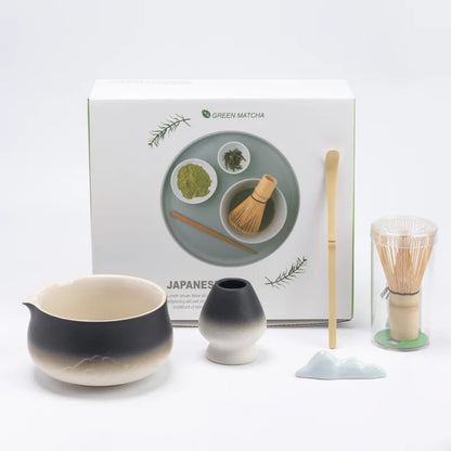 Variant image for Japanisches Matcha Tee Set mit Keramikschale, Bambusbesen und Sieb – Perfektes Tee Geschenkset für authentische Teezeremonien-7