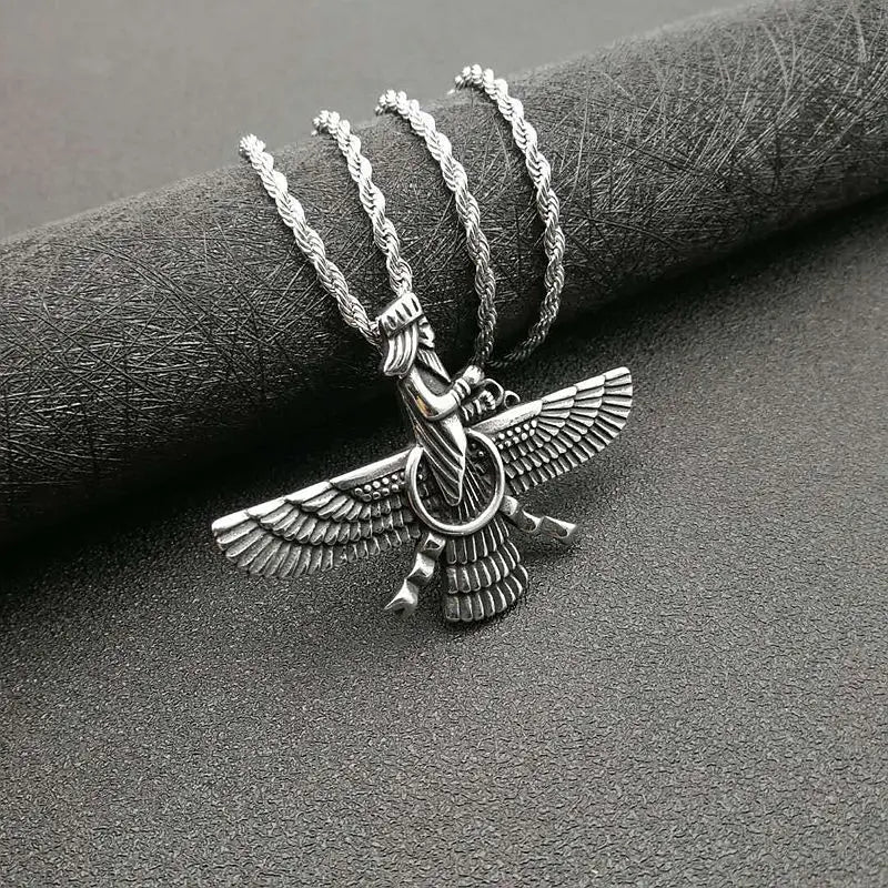 Vivolux | Zoroastrische Faravahar / Ahura Mazda Anhänger Halsketten
