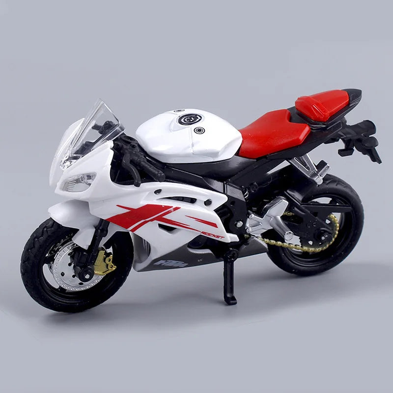 Vivolux | 1:18 Maßstab Yamaha R6 Legierungsroller Sportbike Figuren Diecasts Kinder Spielzeug Motorrad Rennmodell Nachbildungen Sammlergeschenk für Jungen