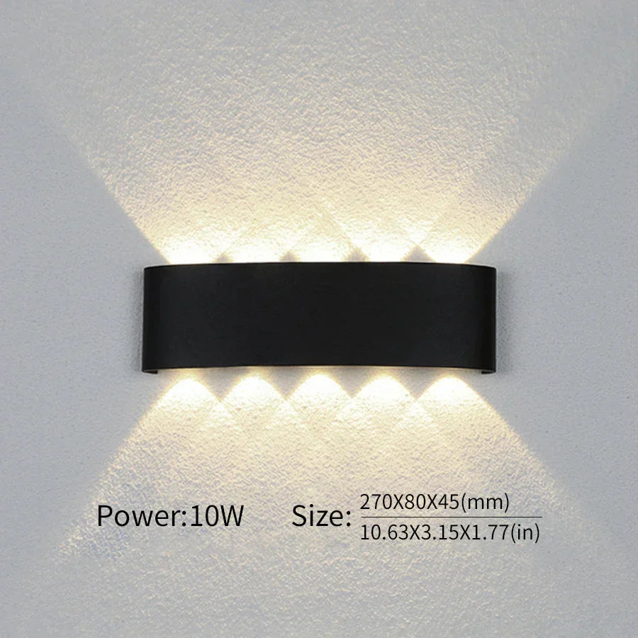 Moderne Beleuchtung, Innen- oder Außenbereich: Die vielseitige LED-Wandleuchte