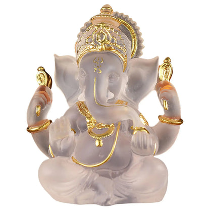 Vivolux | Seltene farbige semi-transparente Ganesh-Statuen für Glück in Ihrem Zuhause