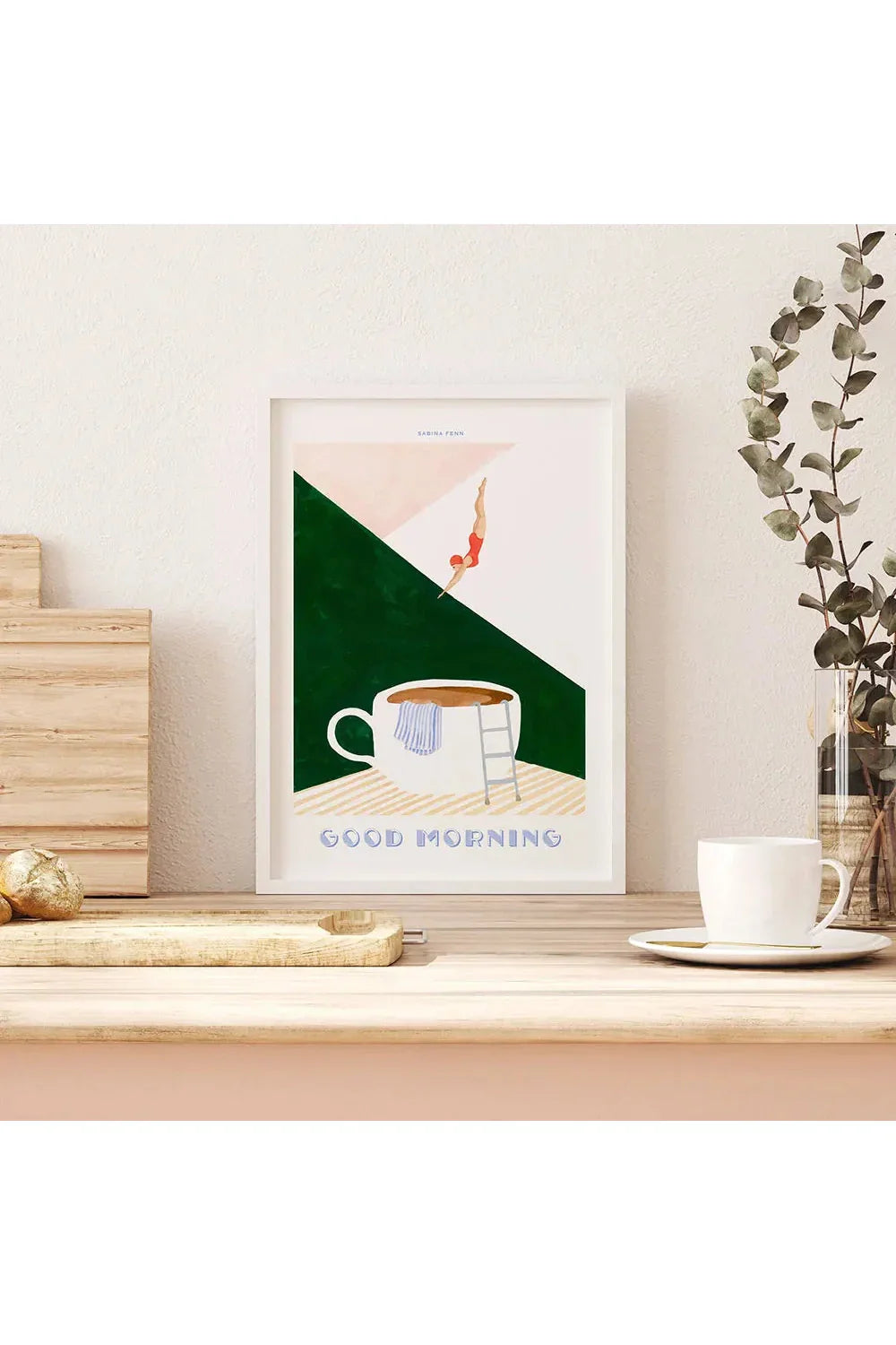 Vivolux | Guten Morgen Kaffee Leinwand Poster