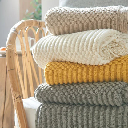Vivolux | Nordic Style Dick Gestrickte Decke