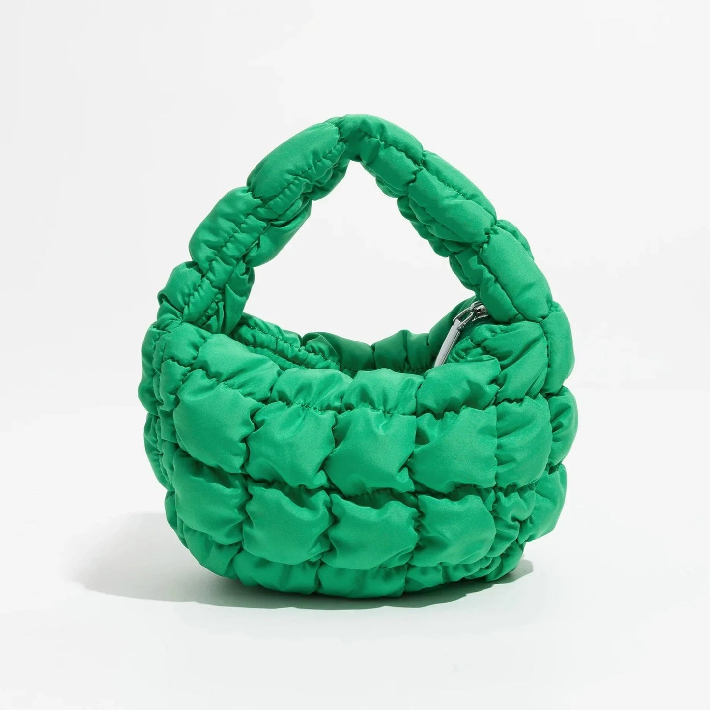 Vivolux | Lebhaftes kreuzgequiltetes rundes Mini-Tasche