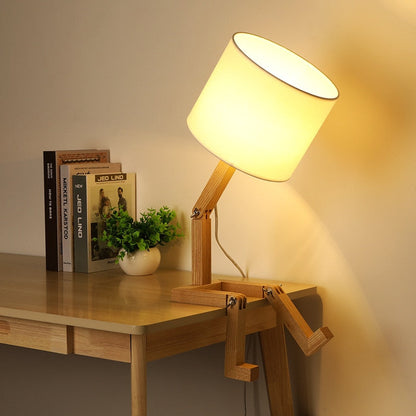 Vivolux | Robot Form Holz Tischlampe