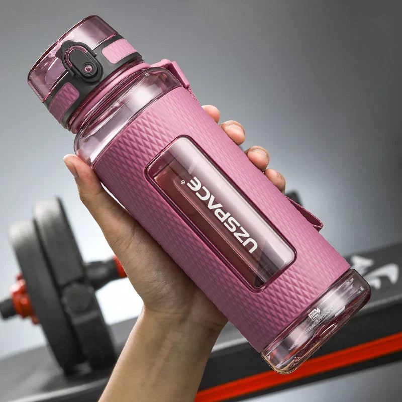 Vivolux | UZSPACE Sport-Wasserflaschen, BPA-frei, tragbar, sturzsicher, auslaufsicher, großes Fassungsvermögen, Fitness-Wasserkocher, Tritan-Kunststoff-Trinkflasche