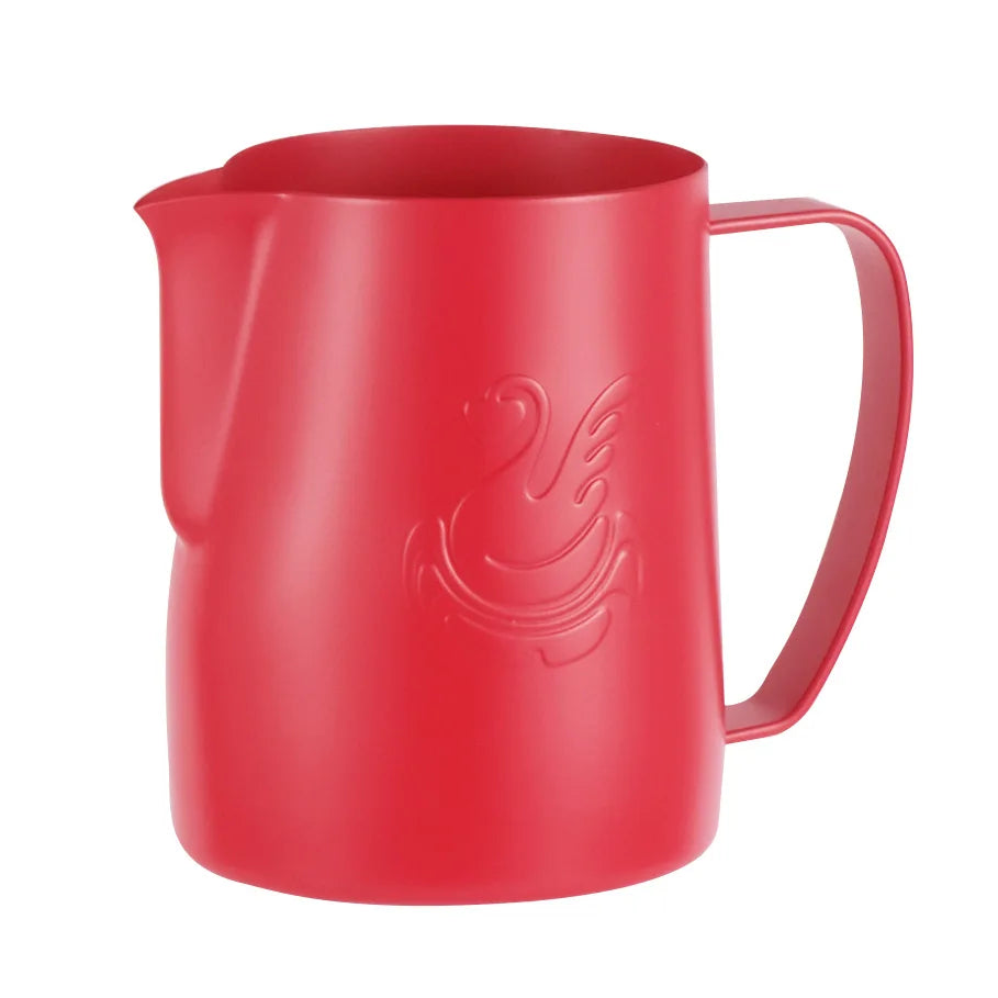 Vivolux | 600ml Edelstahl-Kaffeekanne Milchaufschäumer Tasse Sahnebereiter Espresso Latte Art Werkzeug Eleganter Schwan
