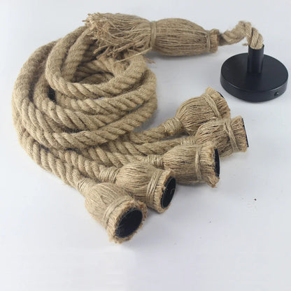 Vivolux | Vintage Hanfseil Pendelleuchte