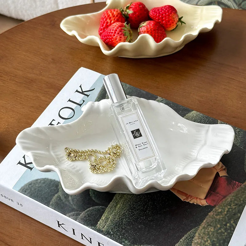 Vivolux | Creme Keramik Muschelteller