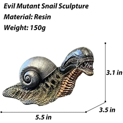 Vivolux | Variation Snail Statue, Resin Evil Snail Sculpture Alien Lover's New Favorite Home Office Decoration Garden Outdoor Decoration