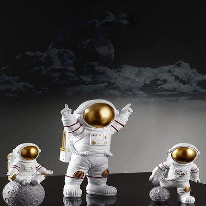 Vivolux | Harz-Astronaut-Figur Statue Raumfahrer Skulptur Pädagogisches Spielzeug Schreibtisch-Dekoration Astronaut-Modell Für Kinder Geschenk