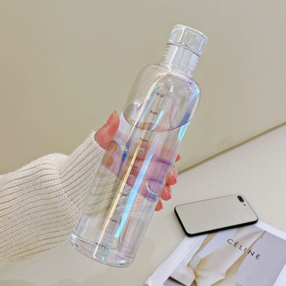 Vivolux | Zeit-Skalen hitzebeständige Glas Wasserflasche