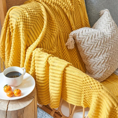 Vivolux | Nordic Style Dick Gestrickte Decke