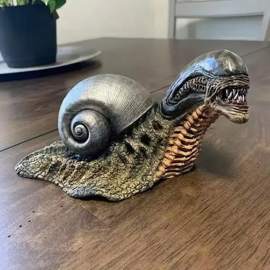 Vivolux | Variation Snail Statue, Resin Evil Snail Sculpture Alien Lover's New Favorite Home Office Decoration Garden Outdoor Decoration