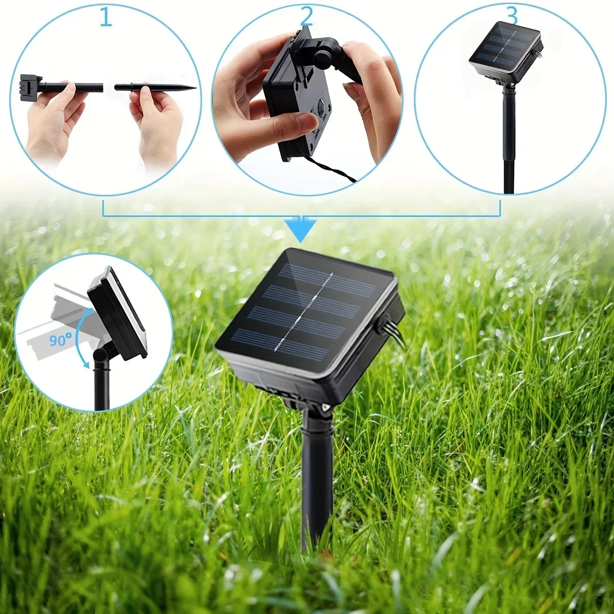 Vivolux | SolarRope | Solarbetriebenes Hanfseillicht | Nachhaltige Dekobeleuchtung für Garten & Terrasse