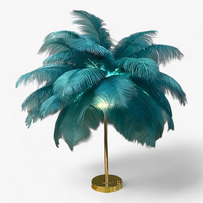 Vivolux | FeatherGlow | Tischlampe mit Touch-Control - LED mit Federn für Hochzeiten und Raumdekoration