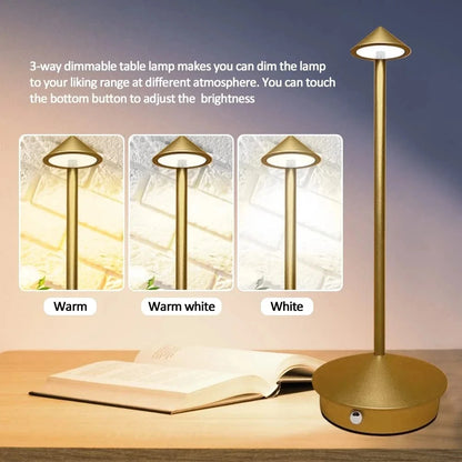 Vivolux | Wiederaufladbare Tischlampe Kreative Esszimmer Touch Led Hotel Bar Kaffee Pina Pro Tischlampe Lampada Da Tavolo Dekorative Schreibtischlampe