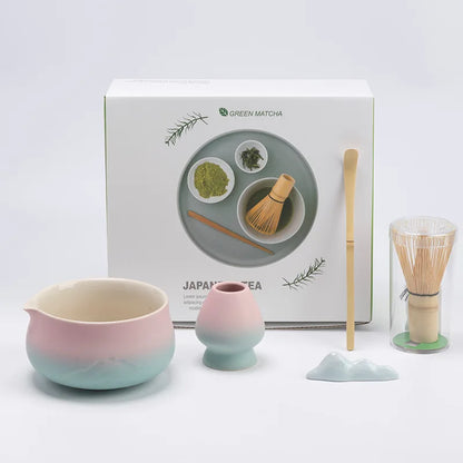 Variant image for Japanisches Matcha Tee Set mit Keramikschale, Bambusbesen und Sieb – Perfektes Tee Geschenkset für authentische Teezeremonien-4