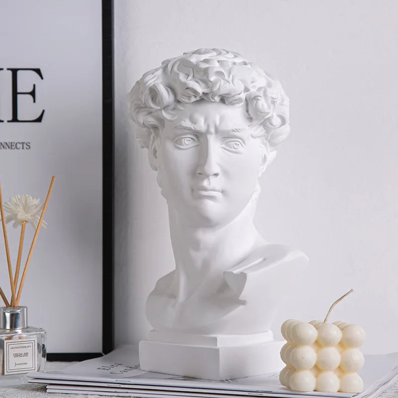 Vivolux | Europäische Wohnkultur David Kopf ResinStatuen Statuen Wohnkultur Moderne abstrakte Kunst Büste Skulptur Kunst Skizze Praxis