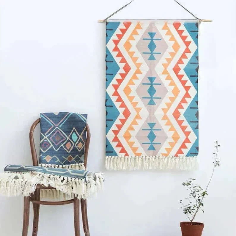 Vivolux | Macrame Hängender Baumwollteppich