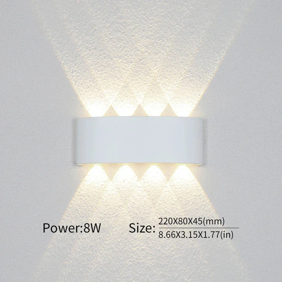 Moderne Beleuchtung, Innen- oder Außenbereich: Die vielseitige LED-Wandleuchte