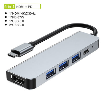 Vivolux | Thunderbolt 3 USB-C Hub mit HDMI, PD, SD/TF für MacBook Air M1 und iPad Pro