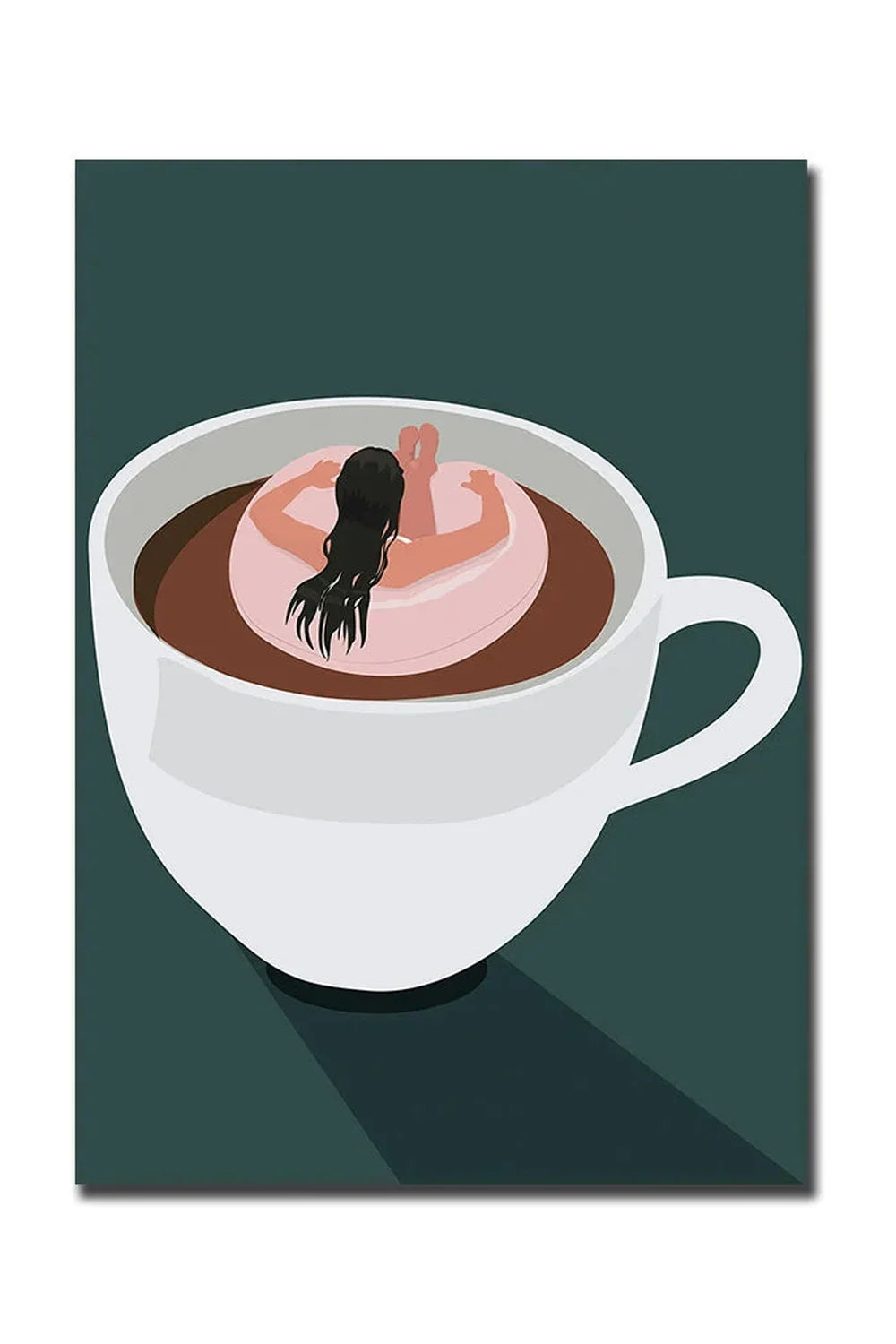 Vivolux | Guten Morgen Kaffee Leinwand Poster