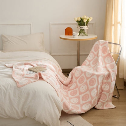Vivolux | Smiley Kariert Decke