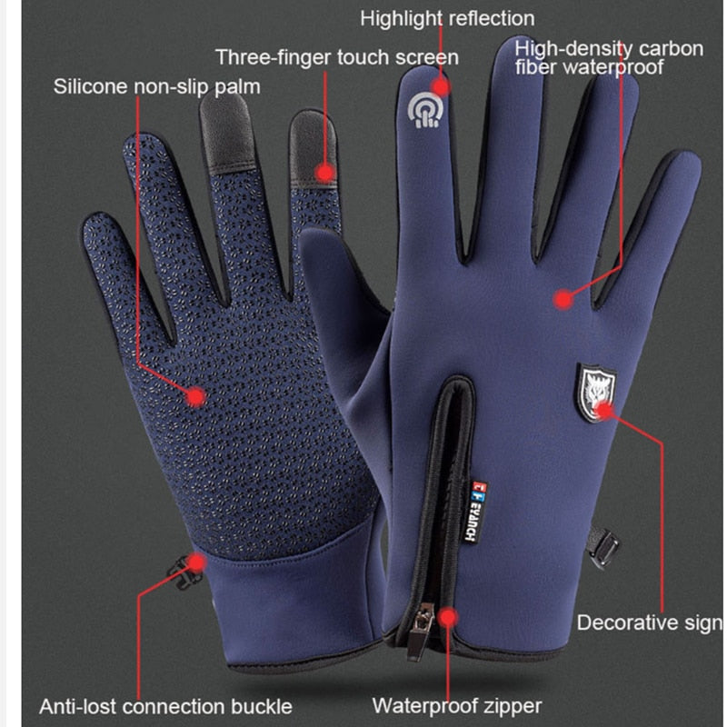 Vivolux | Winter Wasserdichte Thermische Touchscreen-Handschuhe